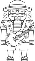 Christmas in July The Nutcracker Isolated vector