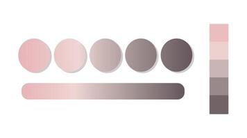 Abstract gradient background with rosewater, dusty rose, coffee pot color palette. Abstract illustration with gradient blur design. Blurred colored abstract background. Colorful gradient vector