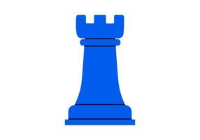 Hand drawn cute cartoon illustration of pawn. Flat chess figure in doodle style. High ambitions. Strategy or intelligence icon. Success in competition. Tactic thinking. Board game. Isolated. vector