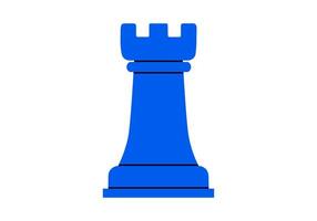 Hand drawn cute cartoon illustration of pawn. Flat chess figure in doodle style. High ambitions. Strategy or intelligence icon. Success in competition. Tactic thinking. Board game. Isolated. vector