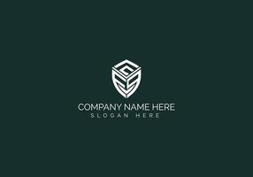 Logo template. Social media abstract gradient emblem logomark for vector