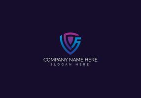 Logo template. Social media abstract gradient emblem logomark for vector