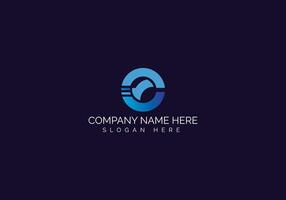 Logo template. Social media abstract gradient emblem logomark for vector
