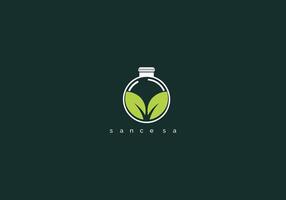 Logo template. Social media abstract gradient emblem logomark for vector