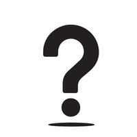 Silhouette of a Question Mark vector