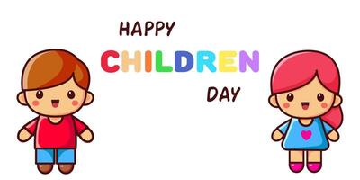 Happy Childrens Day Poster. illustration vector