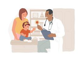 Developmental Screening isolated concept illustration. vector