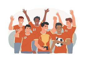 Football isolated concept illustration. vector