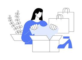 Order arrived isolated cartoon illustrations. vector