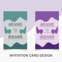 Invitation Card Design vector