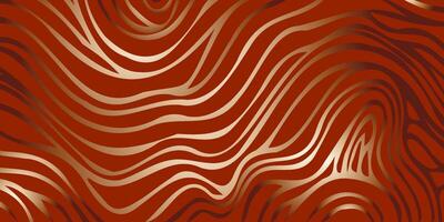 Dark Orange backdrop with bent lines. Colorful illustration in abstract style with bent lines vector