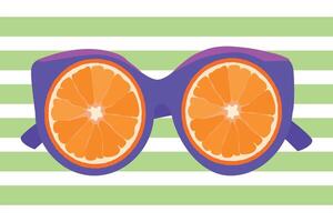 Gafas de sol en raya backgrownd vector