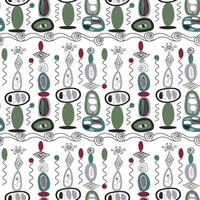 abstract pattern with fantasy stones vector