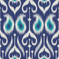 Seamless pattern ethnic abstract background round ikat patterngeometric curve design for fashion clothes, textile, wrapping, decoration background. vector