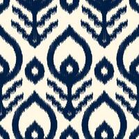 Seamless pattern ethnic abstract background round ikat patterngeometric curve design for fashion clothes, textile, wrapping, decoration background. vector