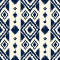 Seamless pattern ethnic abstract background round ikat patterngeometric curve design for fashion clothes, textile, wrapping, decoration background. vector