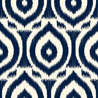 Seamless pattern ethnic abstract background round ikat patterngeometric curve design for fashion clothes, textile, wrapping, decoration background. vector