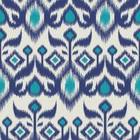 Seamless pattern ethnic abstract background round ikat patterngeometric curve design for fashion clothes, textile, wrapping, decoration background. vector