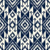 Seamless pattern ethnic abstract background round ikat patterngeometric curve design for fashion clothes, textile, wrapping, decoration background. vector