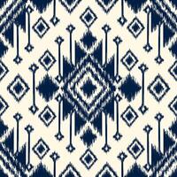 Seamless pattern ethnic abstract background round ikat patterngeometric curve design for fashion clothes, textile, wrapping, decoration background. vector