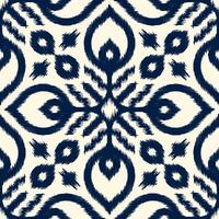 Seamless pattern ethnic abstract background round ikat patterngeometric curve design for fashion clothes, textile, wrapping, decoration background. vector