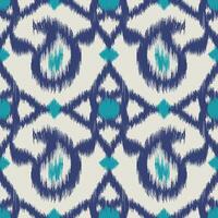 Seamless pattern ethnic abstract background round ikat patterngeometric curve design for fashion clothes, textile, wrapping, decoration background. vector