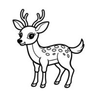 cute deer design vector