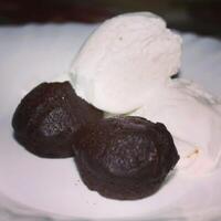 Ice cream is a frozen dessert typically made from milk or cream that has been flavored with a sweetener. photo