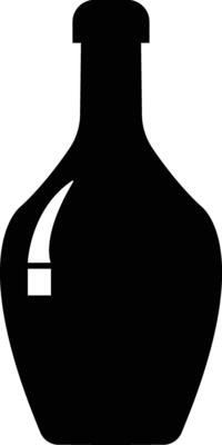 Wine bottle icon in flat. isolated on Shape of traditional glass bottle of still wine Glass Bottle Types Alcohol Beverage Bar Drink Concept for apps, website