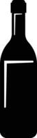 Wine bottle icon in flat. isolated on Shape of traditional glass bottle of still wine Glass Bottle Types Alcohol Beverage Bar Drink Concept for apps, website vector