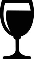 Wine glass icon in flat. isolated on Shape of traditional glass bottle of still wine Glass Bottle Types Alcohol Beverage Bar Drink Concept for apps, website vector