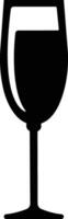Wine glass icon in flat. isolated on Shape of traditional glass bottle of still wine Glass Bottle Types Alcohol Beverage Bar Drink Concept for apps, website vector