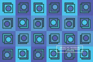 Abstract Background - Geometric Background - Circles, Squares - Blue, 4 Colors - Pattern, Website Design, Wallpaper, Packaging, Wall Art, Banner, Profile, Apparel, Textiles, Interior Design - DL.8 vector