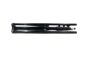 foldable lighting tripod on white background photo