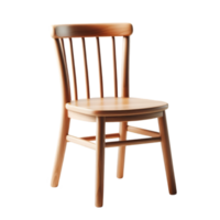 Wooden chair on a transparent background png