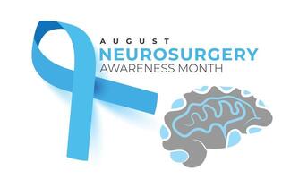Neurosurgery awareness month. background, banner, card, poster, template. illustration. vector