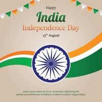 India Independence Day Social Media Post vector