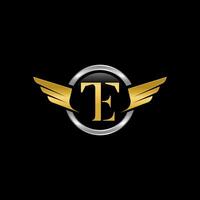 TE combination letter unique initials logo luxury for car sales, youtube, twitch. vector