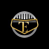 TE combination letter unique initials logo luxury for car sales, youtube, twitch. vector