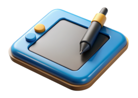 pen tablet 3d beeld png