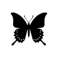 mariposas acortar Arte recopilación. mano dibujado diseño elementos para saludo tarjetas, carteles, logo, etiquetas, etiquetas, álbum de recortes, Boda invitaciones monocromo mariposas vector