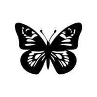 Butterflies clip art collection. Hand drawn design elements for greeting cards, posters, logo, tags, labels, scrapbook, wedding invitations. Monochrome butterflies vector