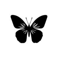 butterflies clip art collection. Hand drawn design elements for greeting cards, posters, logo, tags, labels, scrapbook, wedding invitations. Monochrome butterflies vector