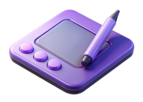 pen tablet 3d concept png