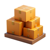 Cardboard Boxes 3d Item png