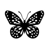 Butterflies clip art collection. Hand drawn design elements for greeting cards, posters, logo, tags, labels, scrapbook, wedding invitations. Monochrome butterflies vector