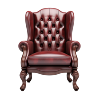lusso classico antico braccio sedia isolato su trasparente sfondo png