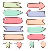 Set of colorful speech bubbles vector