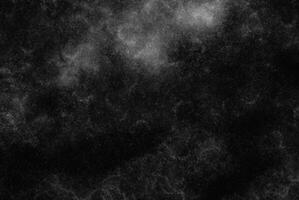 Monochrome Dust Overlay, Abstract Grunge Texture with Particle Effect, Isolated on Black Background photo