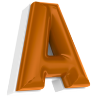 A Font Chocolate 3D Render png